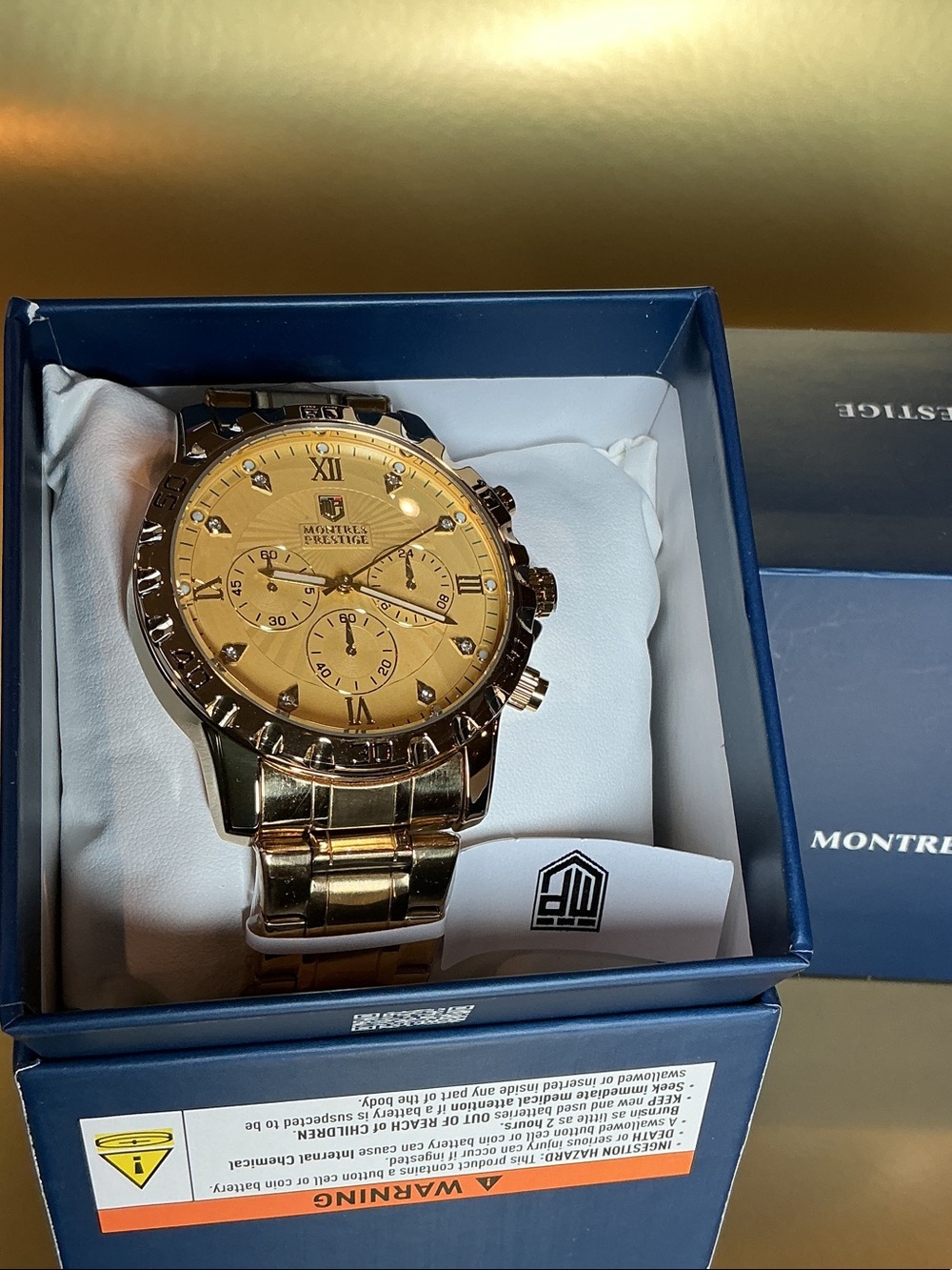 Montres Prestige Men's Watch - 44mm. Gold (MPW-0329)